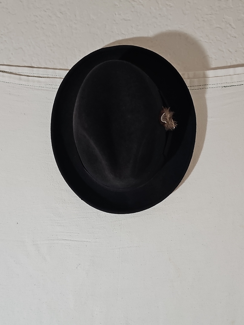 Stacy Adams Black Men's Hat with Yellow Tag